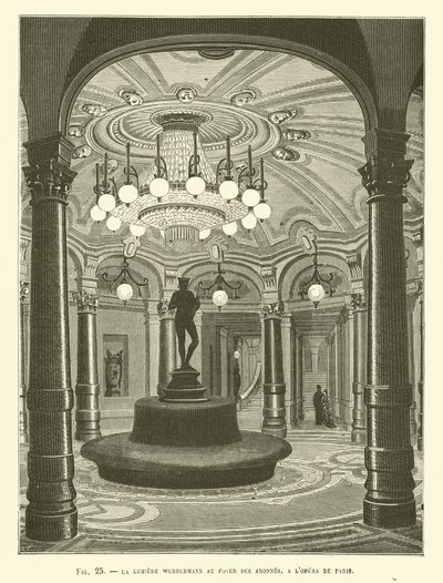 Het Werdermann Licht In De Foyer Van De Abonnees, In De Opera Van Parijs door French School